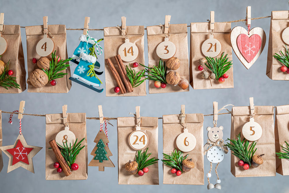 Selbst gebastelter Adventkalender