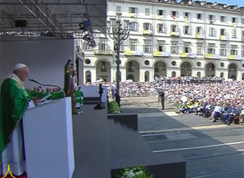 Heilige Messe in Turin