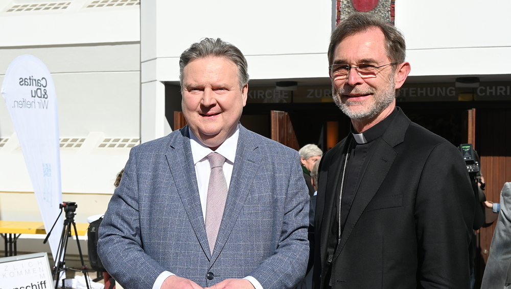 Bürgermeister Ludwig und Erzbischof Grünwidl.