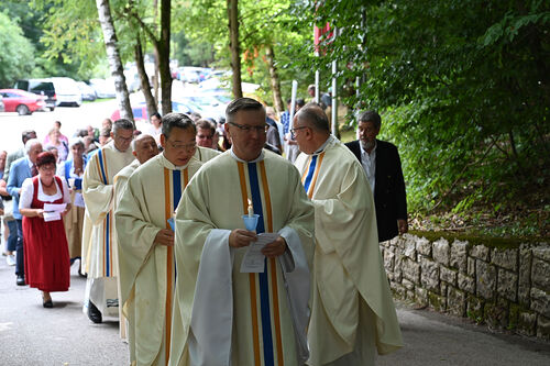Wallfahrtsmesse in der Lourdesgrotte Maria Gugging